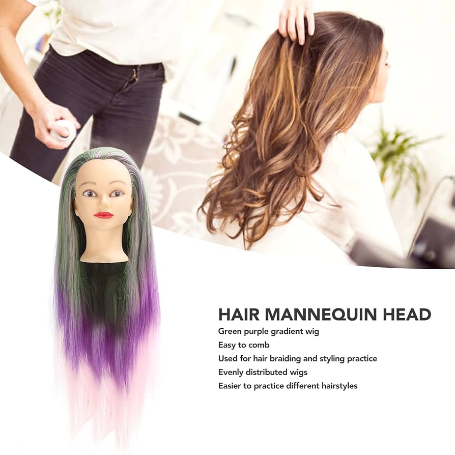 ❇️未使用品❣️練習用　マネキンヘッド ブラウンヘア未使用 クリップ付き　人毛　美容 Amazon.co.jp: 髪のあるマネキンヘッド24